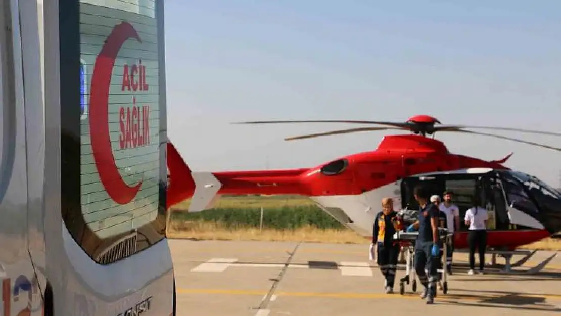 Ambulans helikopter 2,5 yaşındaki Eda için havalandı