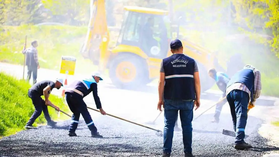 Battalgazi'de  yol çalışmaları sürüyor