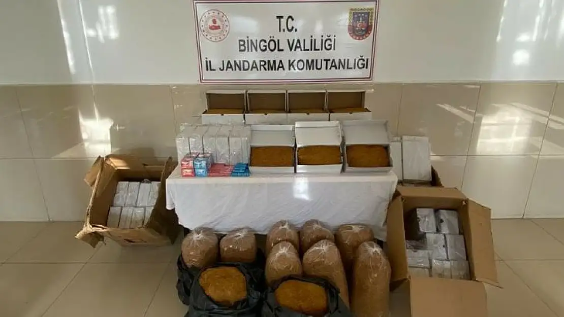 Bingöl'de 151 kilo kaçak tütün ele geçirildi