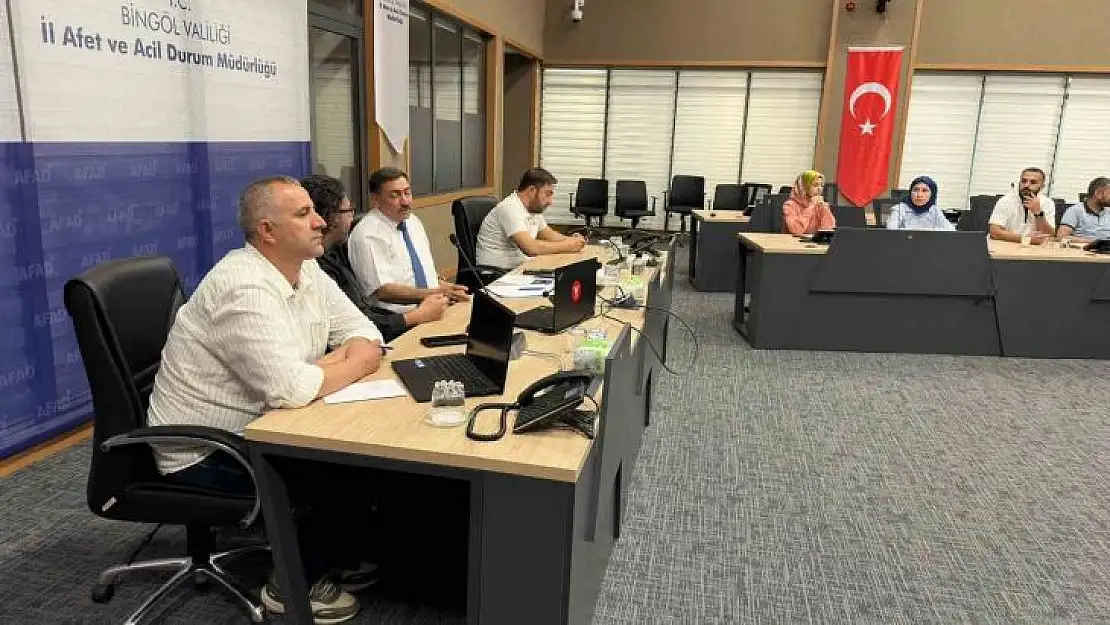 Bingöl'de il afet risk azaltma planı toplantısı yapıldı