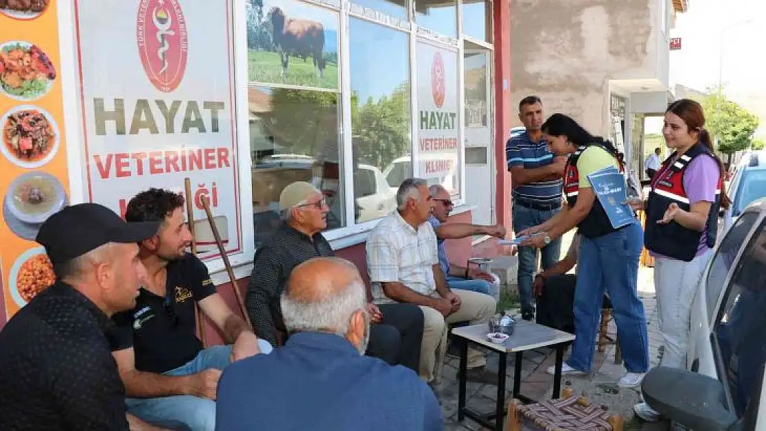 Bingöl'de jandarma ekiplerinin bilgilendirme çalışmaları sürüyor