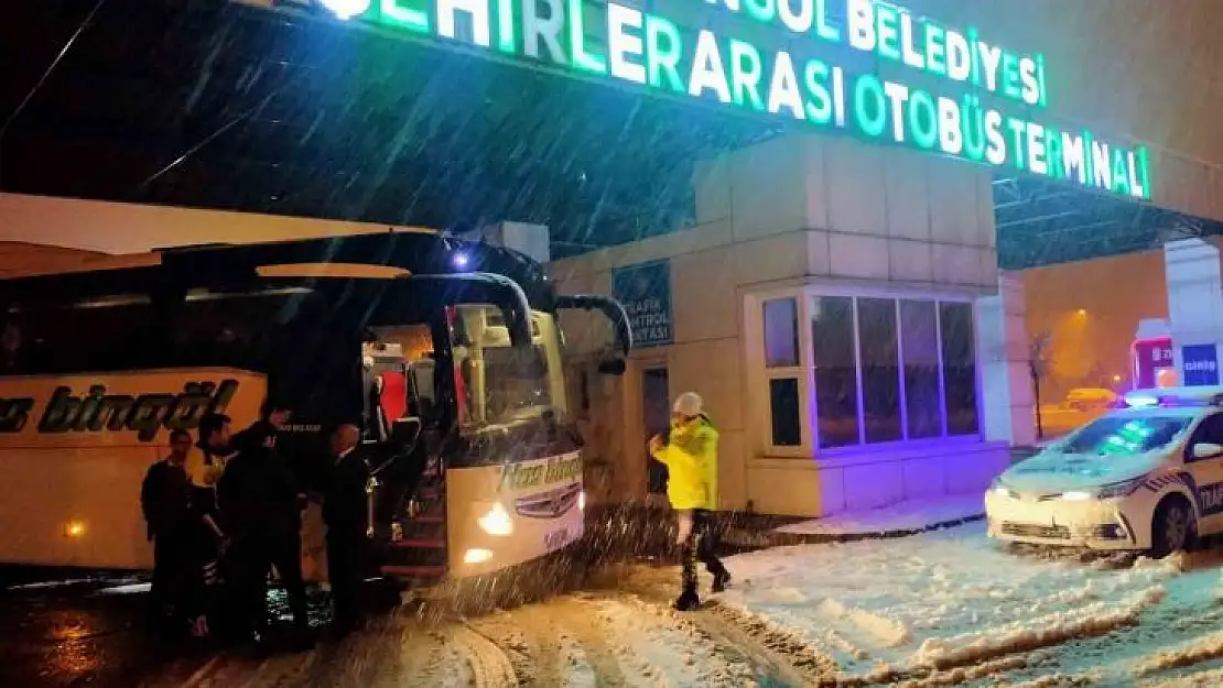 Bingöl'de şehirlerarası yolcu ve yük taşımacılığı yapan araçlara denetim