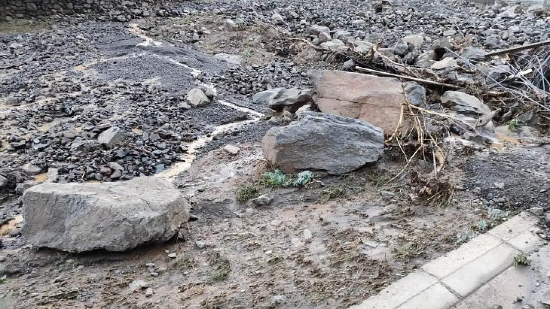 Bingöl'de sel taşkını köyü susuz bıraktı