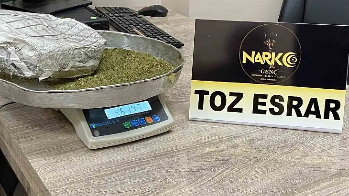 Bingöl'de uyuşturucu operasyonu: 1 gözaltı