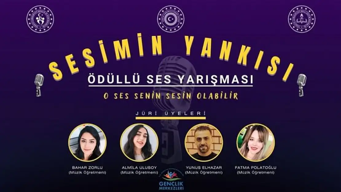 Bingöl Gençlik ve Spor İl Müdürlüğü, 'Sesimin Yankısı Ses Yarışması' düzenliyor