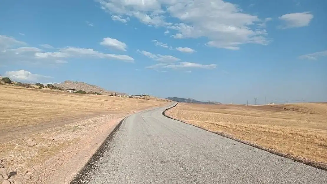 Büyükşehir Belediyesi, Hazro ilçesi Kırmataş Mahalle yolunu asfaltladı