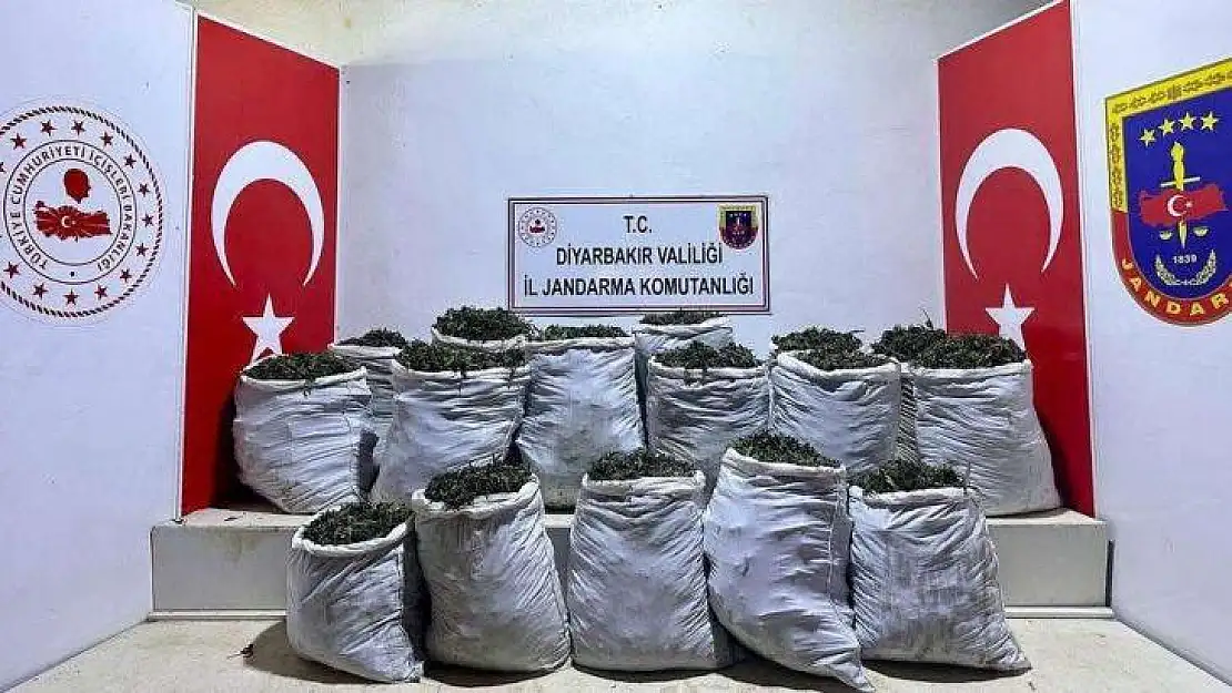 Diyarbakır'da 532 kilo esrar maddesi ele geçirildi