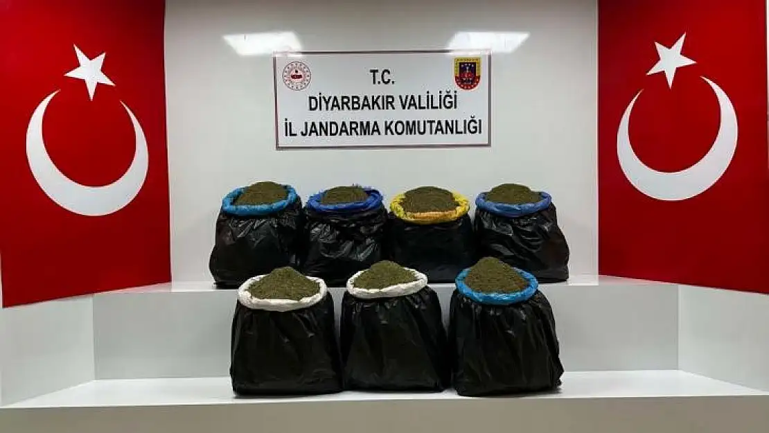 Diyarbakır'da ağaçlık alanda 100 kilo esrar bulundu