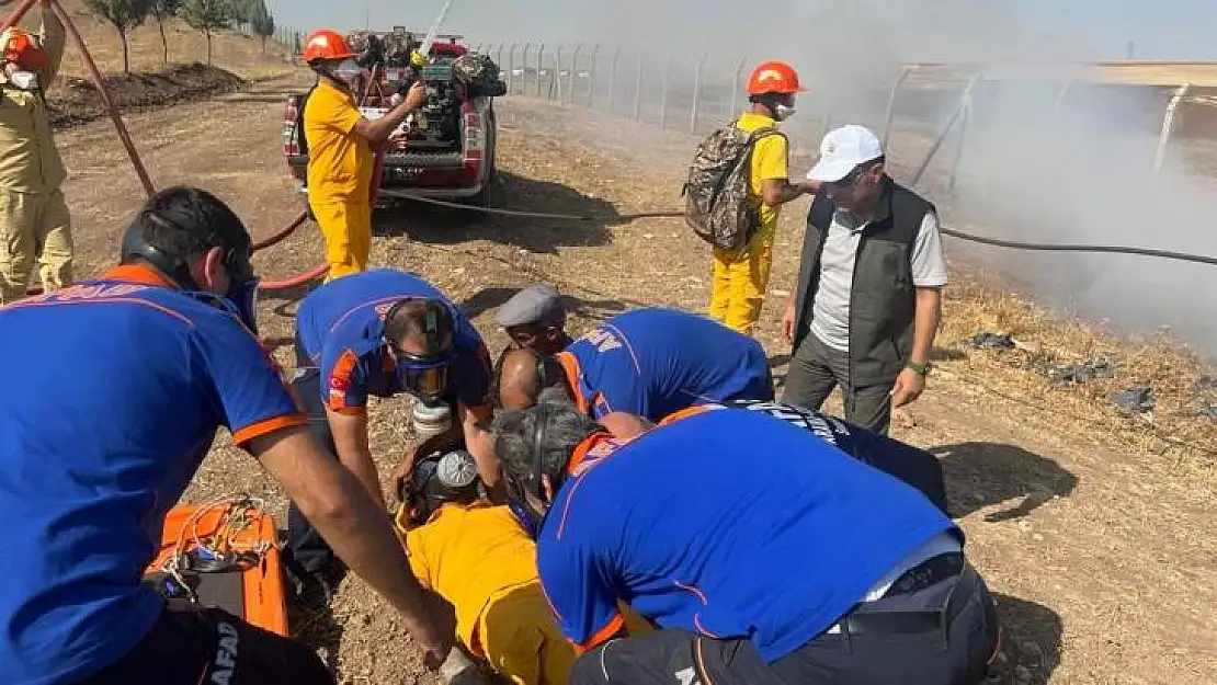 Diyarbakır'da orman yangını tatbikatı gerçeğini aratmadı