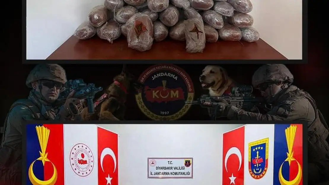 Diyarbakır'da terörün finans kaynağına darbe: 631 kilo esrar ele geçirildi