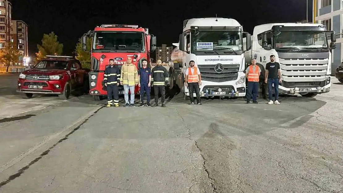 Diyarbakır'dan Hatay'daki yangına araç ve personel desteği