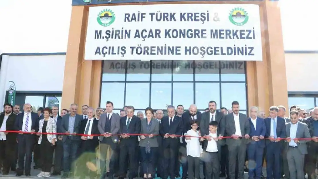 Diyarbakır OSB'de Raif Türk adına kreş ve Şirin Açar adına kongre merkezi açıldı