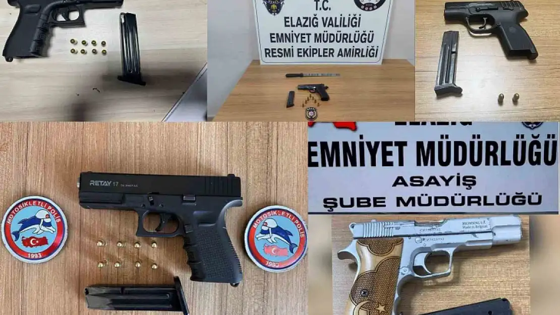 Elazığ'da aranan 9 şüpheli yakalandı