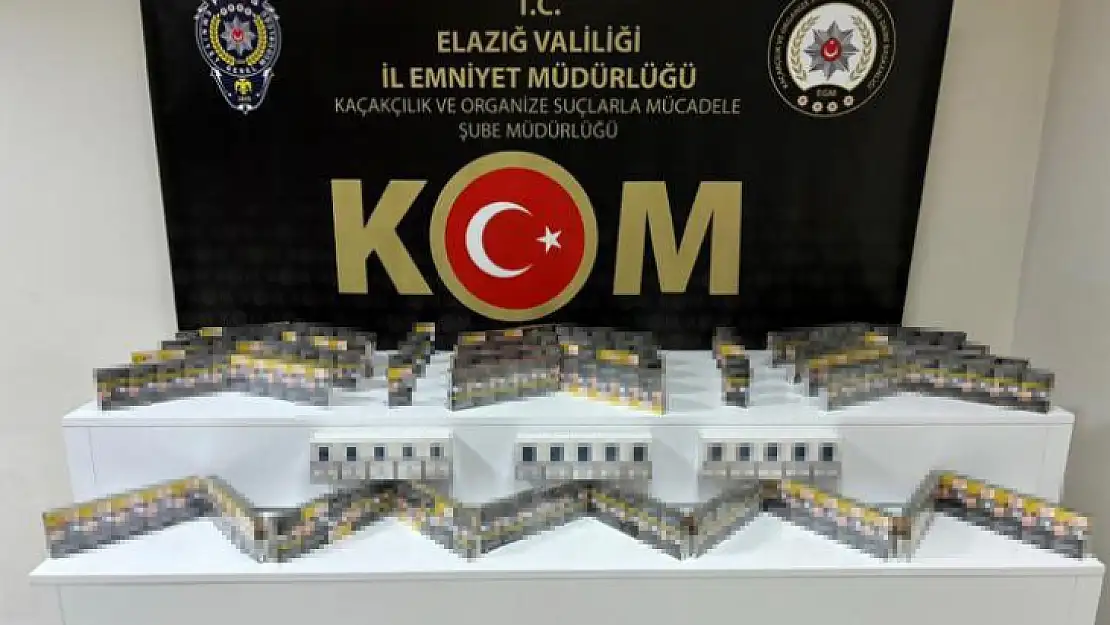 Elazığ'da asayiş uygulaması: Uyuşturucu madde, kaçak sigara ve ruhsatsız silah ele geçirildi