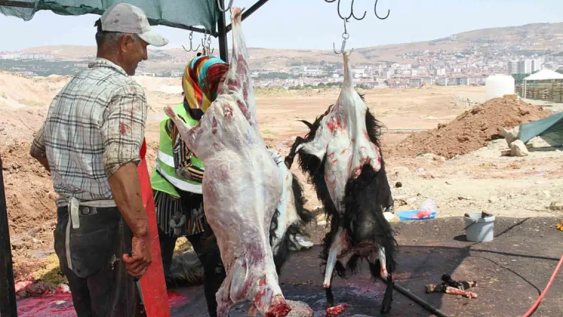 Elazığ'da bayramın üçüncü gününde kurban kesimleri devam etti