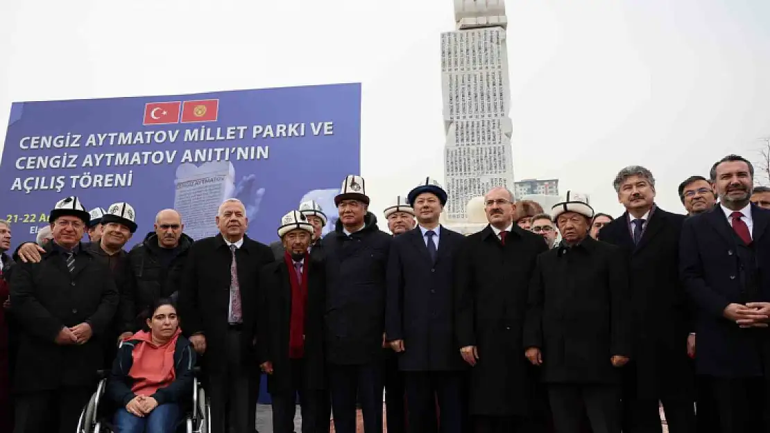 Elazığ'da Cengiz Aytmatov Parkı ve anıtı açıldı