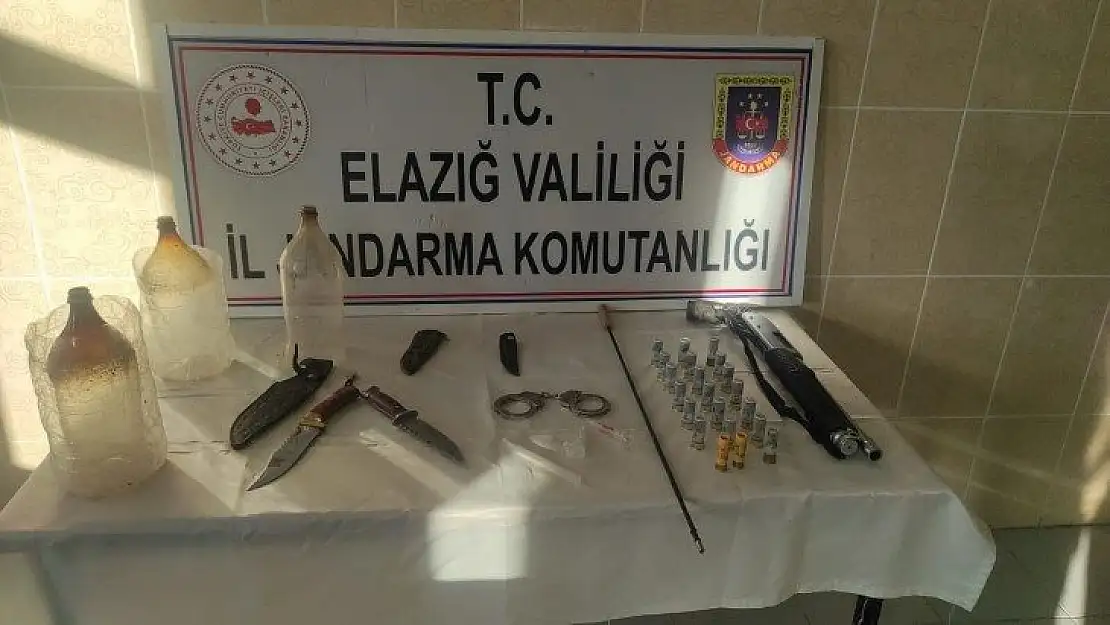 Elazığ'da jandarmadan ruhsatsız silah operasyonu