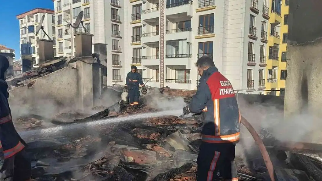 Elazığ Yeni Mahalle'de korkutan yangın