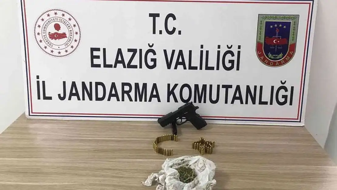 Elazığ'da ruhsatsız tabanca  ele geçirildi: 1 gözaltı