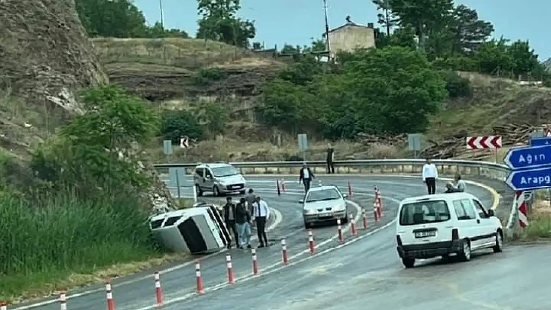 Elazığ'da trafik kazası: 1 yaralı