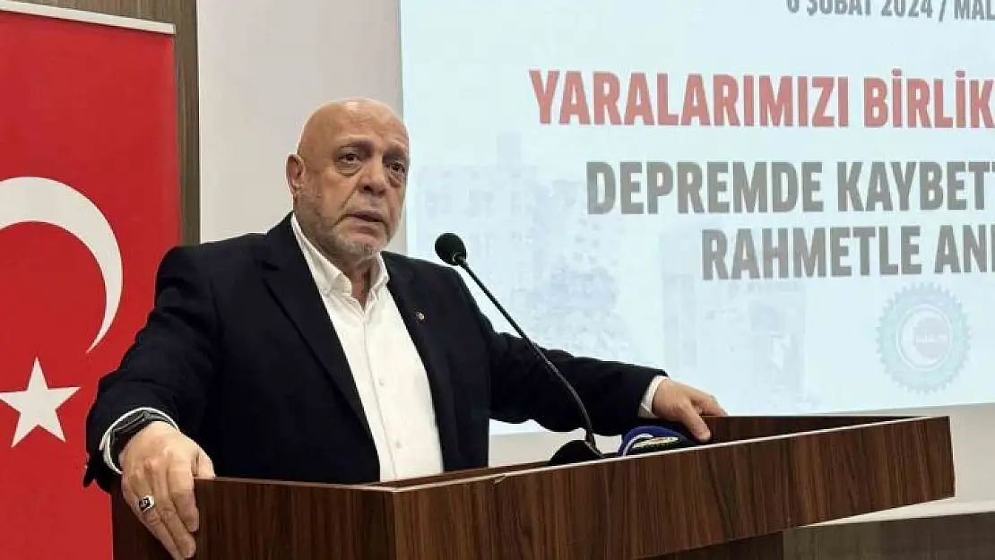 Hak-İş Genel Başkanı Arslan: 'Deprem bölgesindeki 11 ilin coğrafi sınırları Avrupa'daki pek çok ülkeden çok daha fazla'