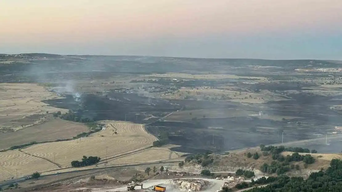 Hani Belediyesi'nin çöp toplama alanında çıkan yangın söndürüldü