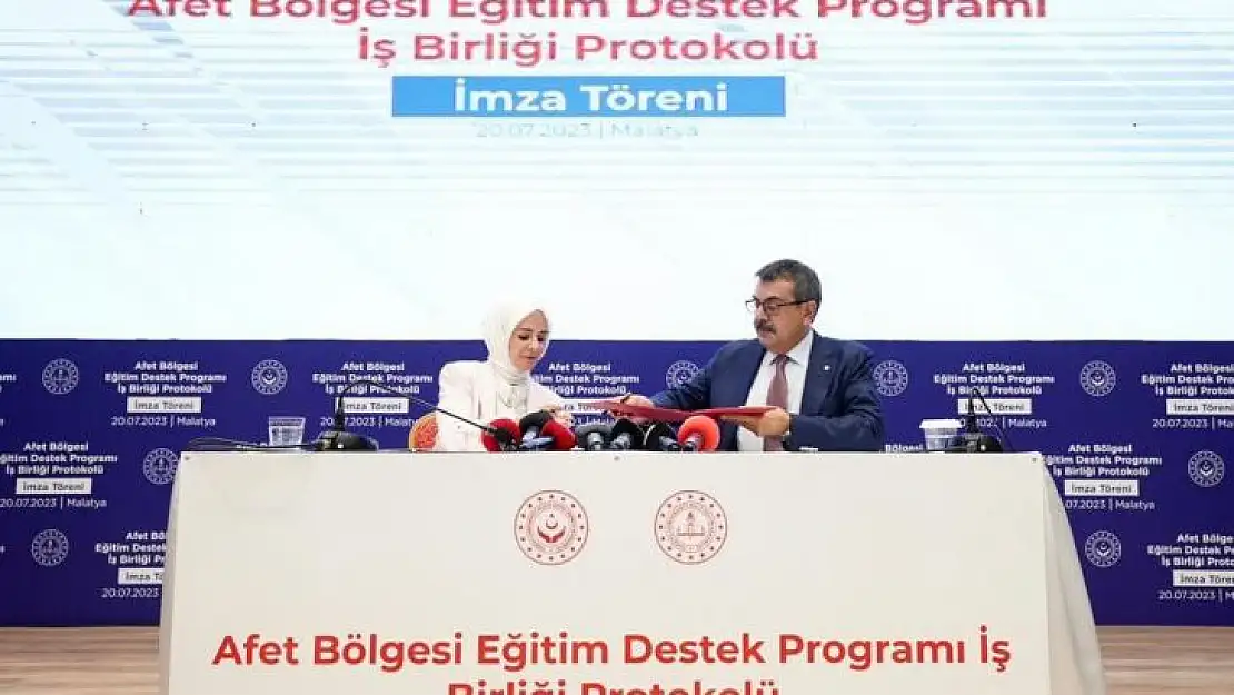 İki bakanlık arasında deprem bölgesi için iş birliği protokolü imzalandı