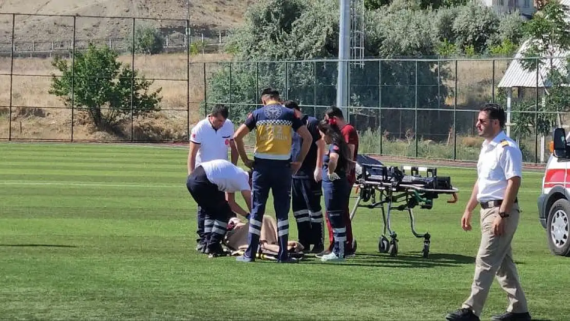 Kalp krizi geçiren hasta, ambulans helikopter ile hastaneye kaldırıldı