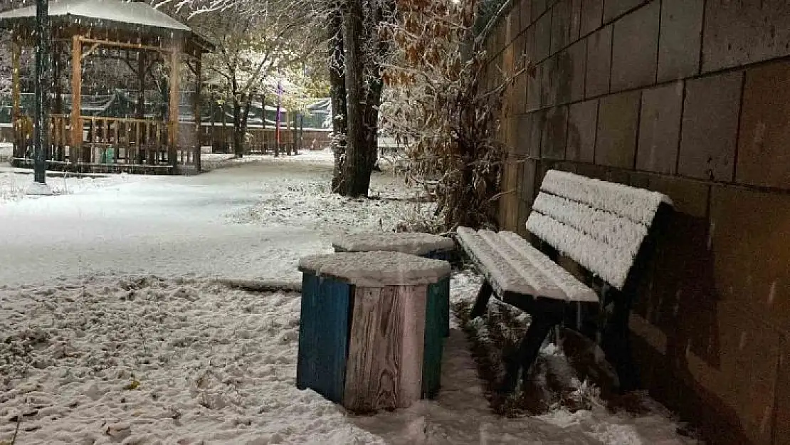 Karlıova'da beklenen kar yağışı başladı