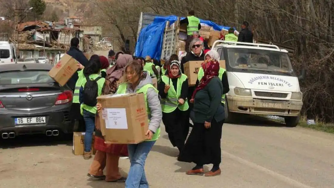 Kayseri'den Doğanşehir'e yardım eli