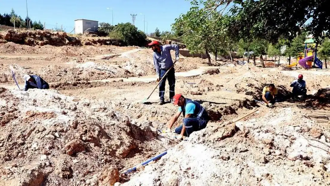 Kocaköy Millet Bahçesi'nde çalışmalar sürüyor