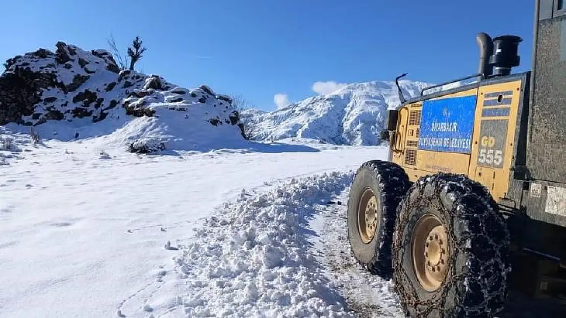 Kulp'ta kar nedeniyle kapanan yollar açıldı