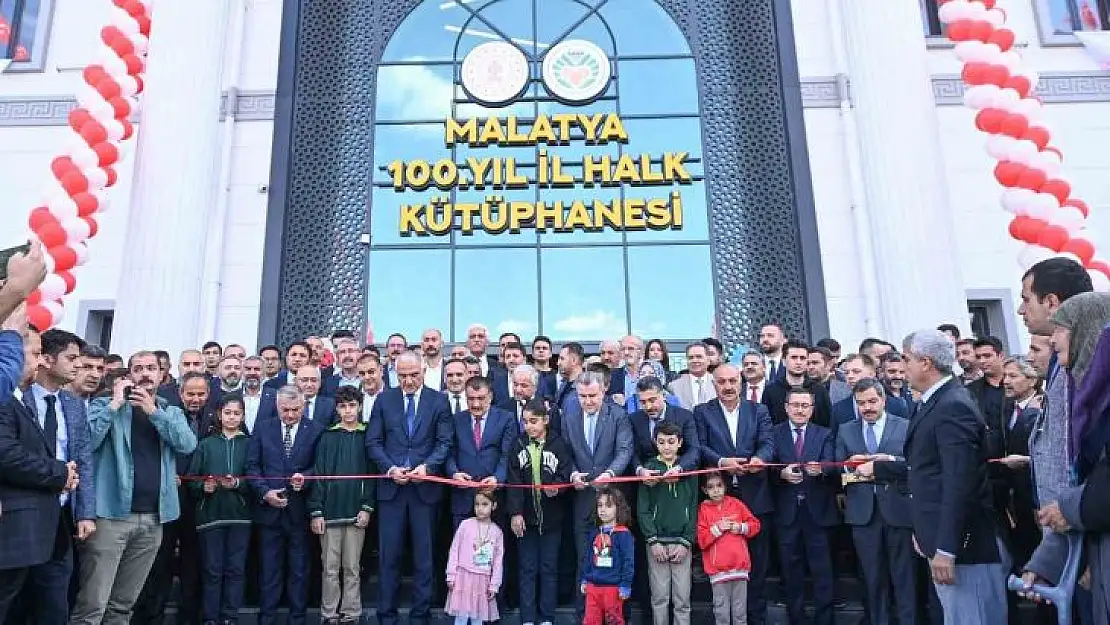 Malatya 100. Yıl Halk Kütüphanesi hizmete açıldı