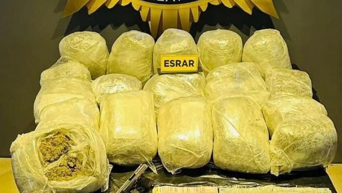 Malatya'da 46 kilo esrar ele geçirildi