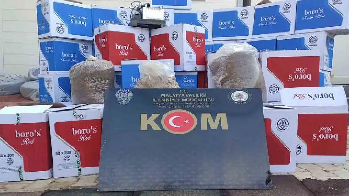 Malatya'da kaçakçılık operasyonu