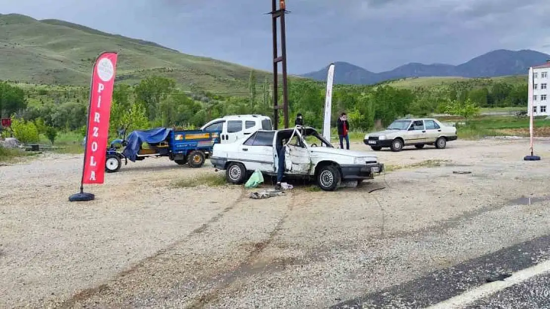 Malatya'da otomobil takla attı: 2 yaralı