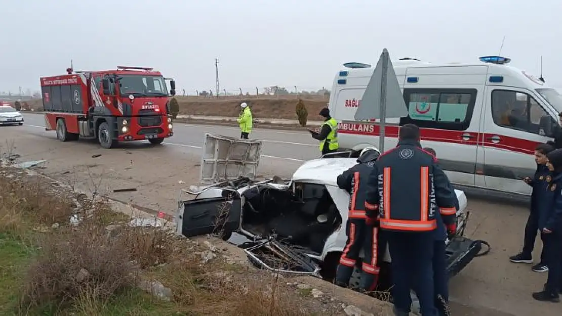 Malatya'da takla atan otomobilde bir kişi yaralandı