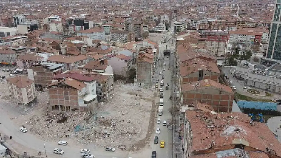 Malatya'daki yıkım havadan görüntülendi