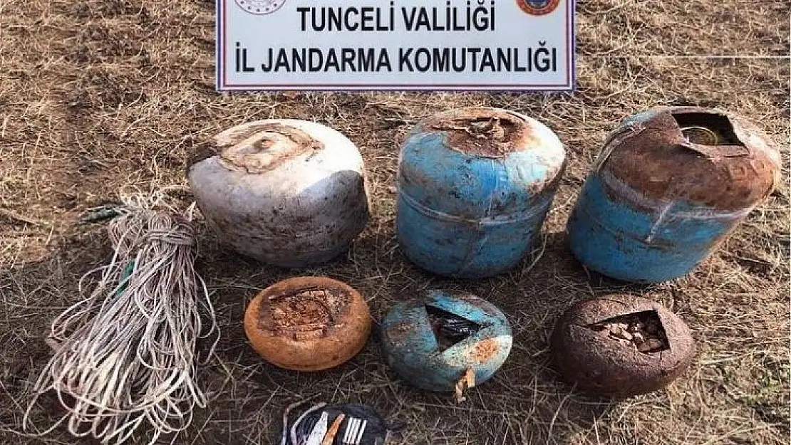 Tunceli'de 6 EYP düzeneği ve 180 kilo patlayıcı madde imha edildi