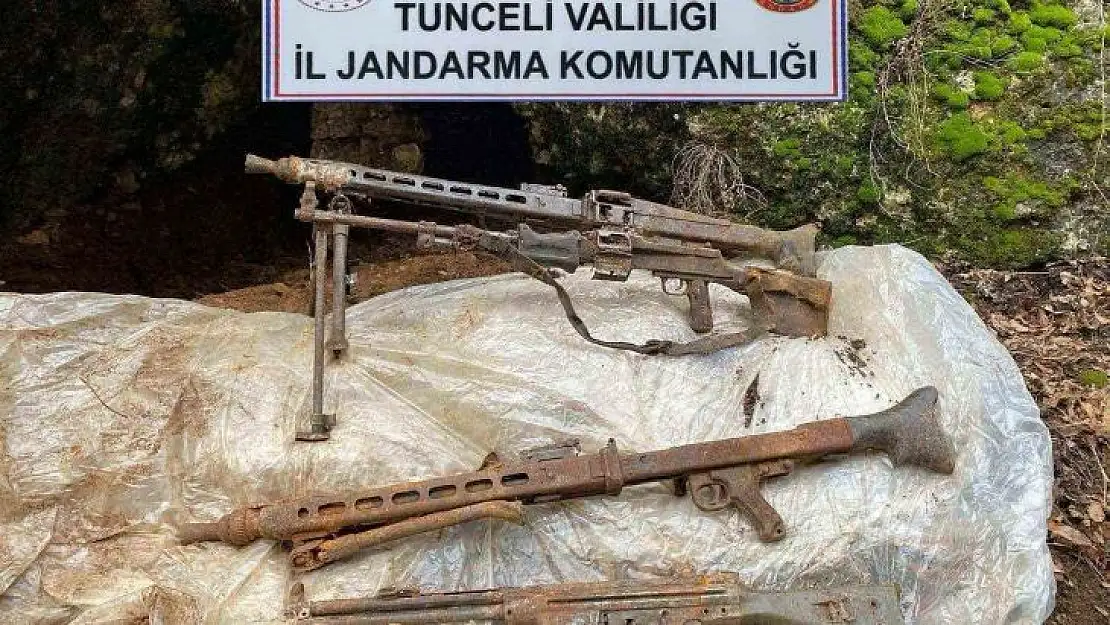 Tunceli'de çok sayıda mühimmat ve yaşam malzemesi ele geçirildi