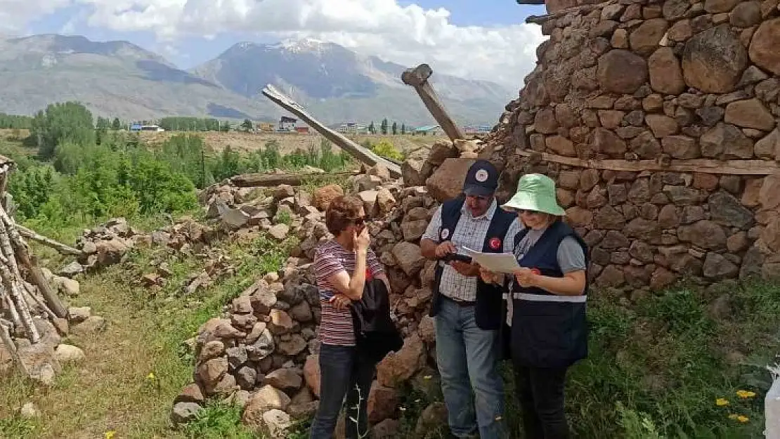 Tunceli'de hasar tespit çalışmaları tamamlandı