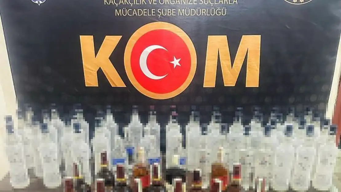 Tunceli'de kaçak içki operasyonu