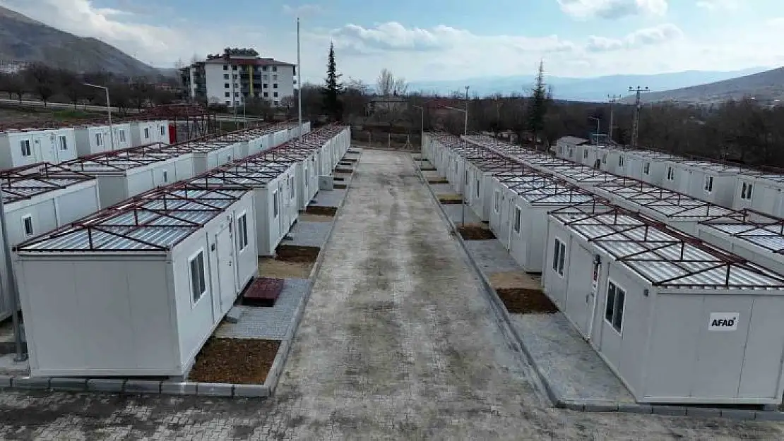 Tunceli'de konteyner kent yapımı sürüyor