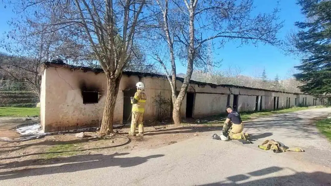 Tunceli'de korkutan yangın