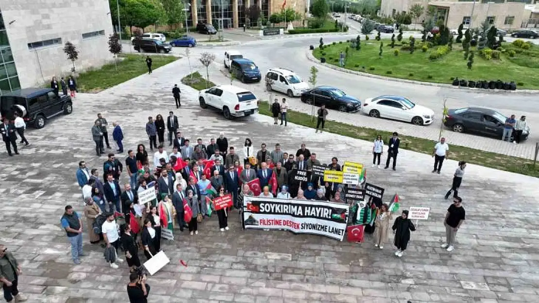 Tunceli'de üniversite öğrencilerinden Filistin'e destek