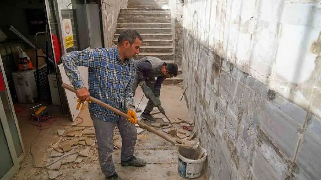 Yer altı çarşısında yenileme çalışmaları