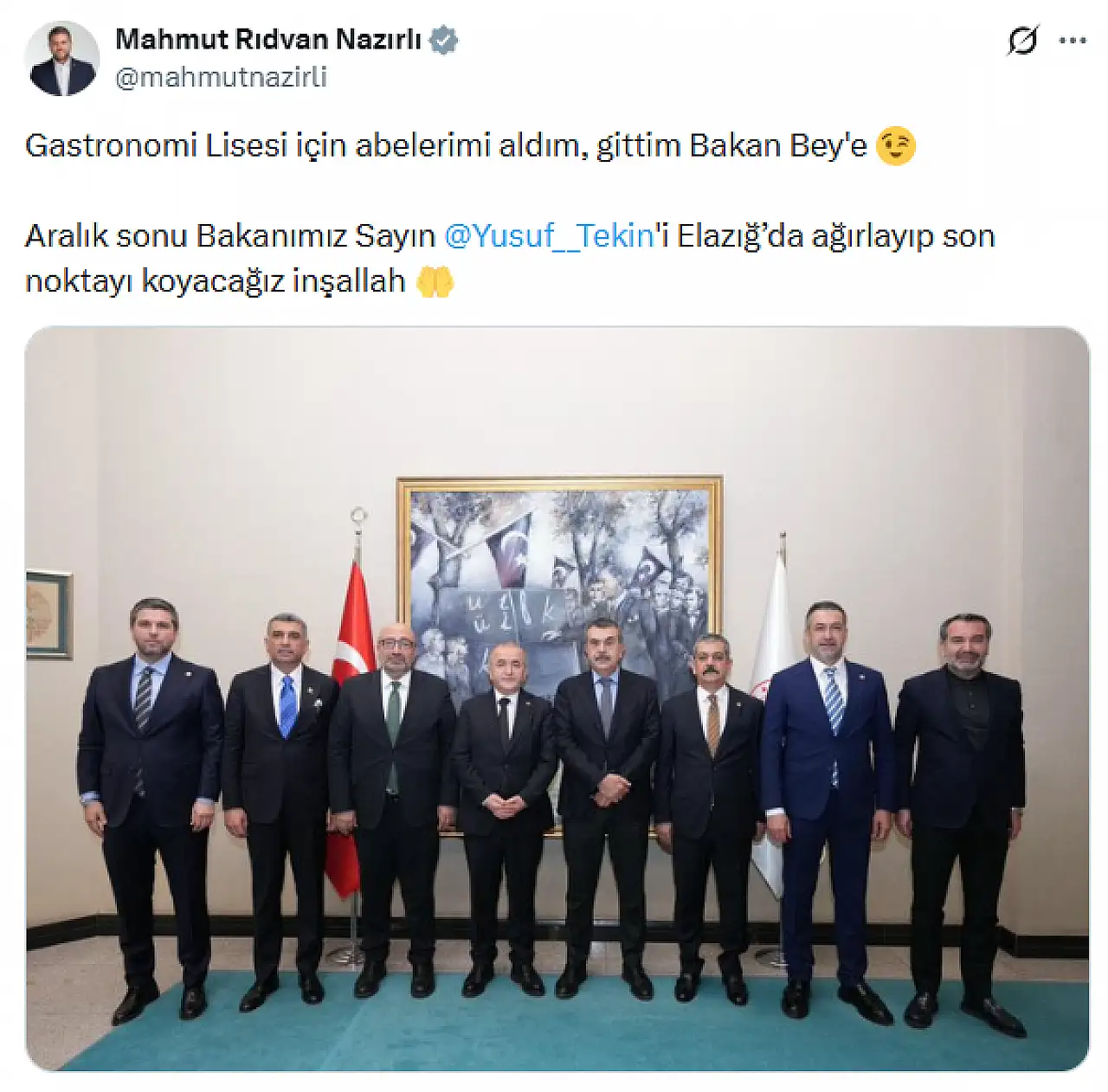 Gastronomi lisesi için Bakanlıkta ilk adımlar atıldı