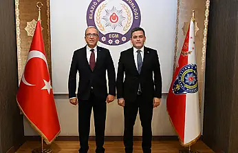 İki komşu ilin emniyet müdürleri Elazığ'da bir araya geldi