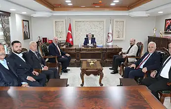 Muhtarlar Konfederasyonu heyetinden Elazığ Valiliğine ziyaret