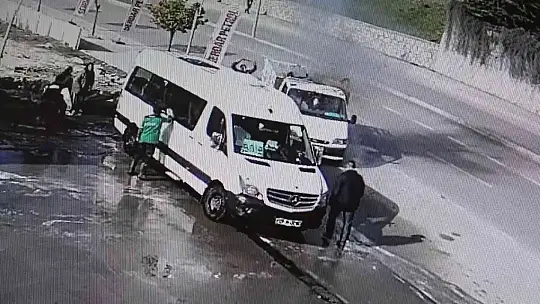 Alev alev yanan pikabı benzin istasyonuna çekerek kurtardı